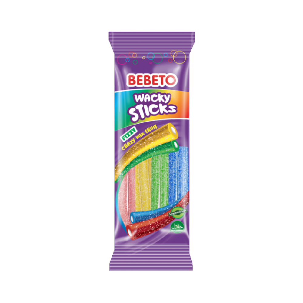 Bebeto Bonbons Végan Multifruits Acides 180 g – Explosion de Saveurs et Texture Gourmande Bebeto Bonbons Végan Multifruits Acides