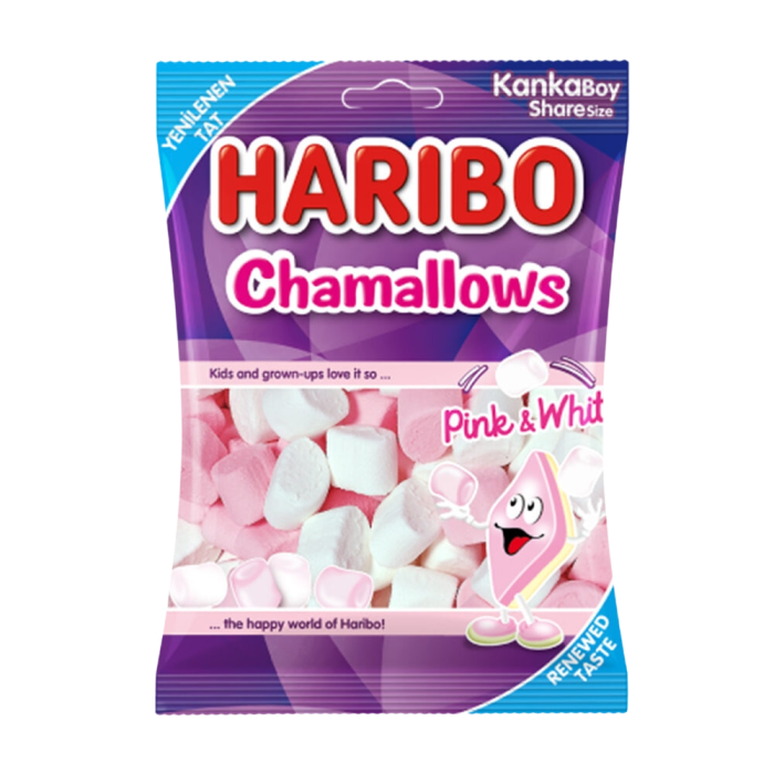 haribo Marshmallow halal pink white rose blanc halal
