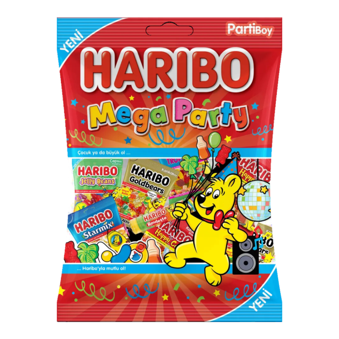 Haribo Halal Mini Bonbon Mega Party Mini Sachets Individuels