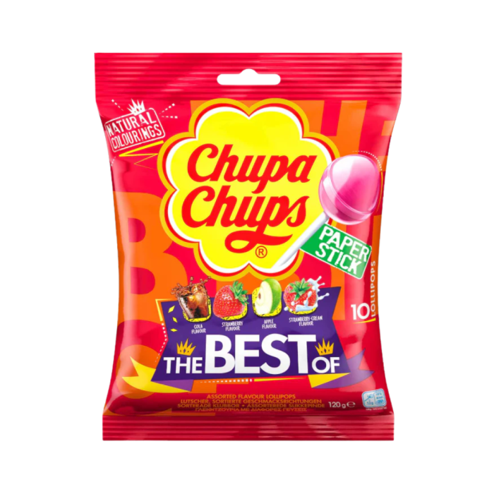 chupa chups sucette the best of sachet 10 sucettes