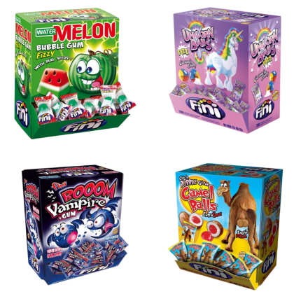 fini chewing gum fini boom sans gélatine 200 pièces