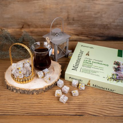 Loukoum aux pistaches minnettar lokum traditionnel