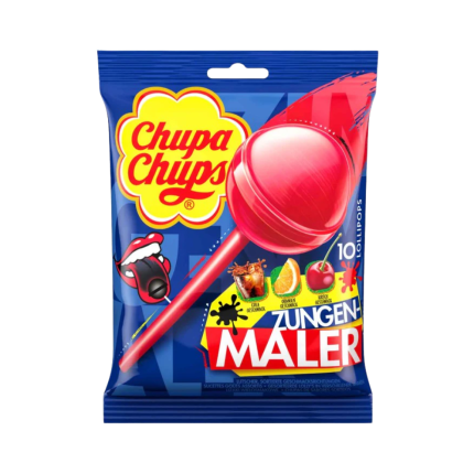 chupa chups sucette zungen maler colore langue sachet 10 sucettes