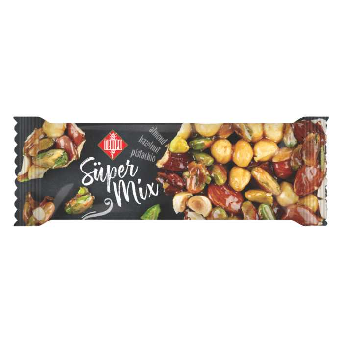 Mélange de Fruits Secs et Croquants tempo barre 40 g Barre Croquante aux Fruits Secs Mélangés tempo barre 40 g