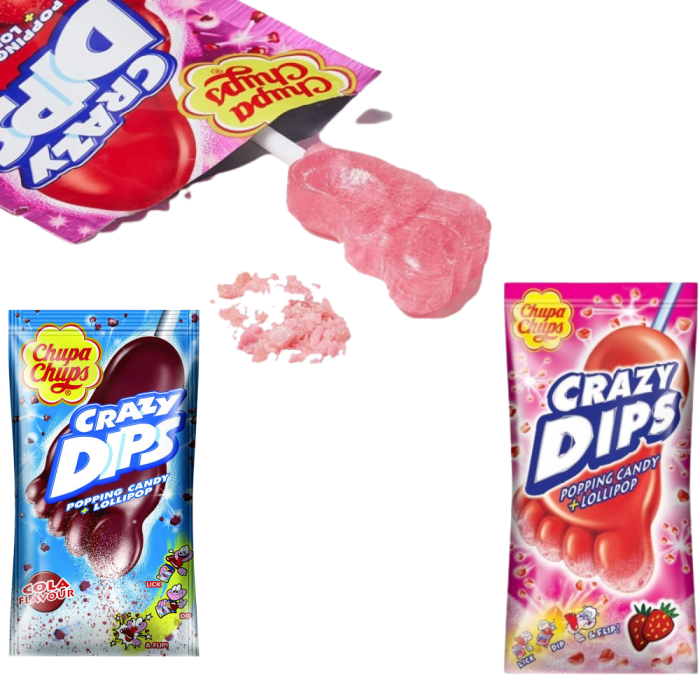 chupa chups crazy dips fraise cola
