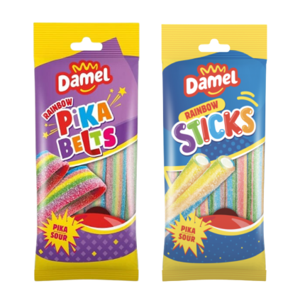 damel végan bonbon batônnets ceintures végan