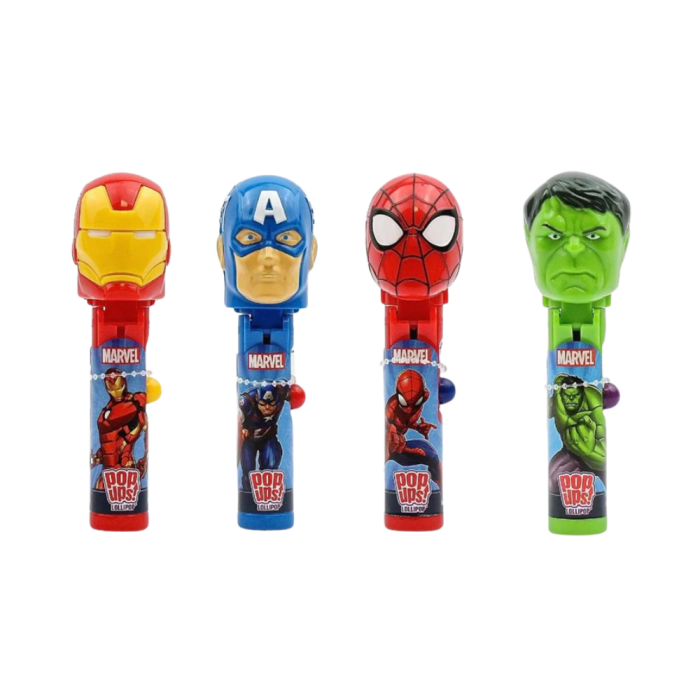 marvel pop ups lollipop sucette Marvel Pop Ups Lollipop