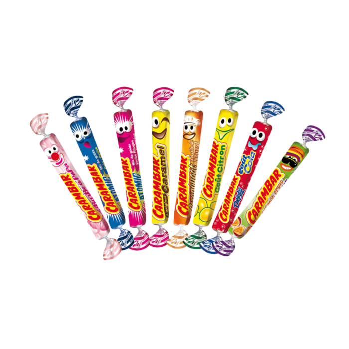 carambar original atomic fruits fraise caramel citron