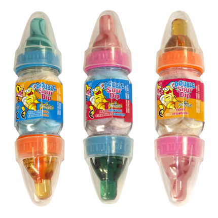 Double Sour Dip – Biberon Sucette Acidulé Fun et Interactif
