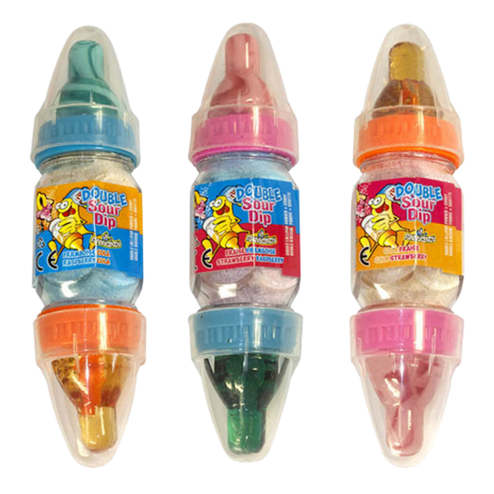 Double Sour Dip – Biberon Sucette Acidulé Fun et Interactif Double Sour Dip – Biberon Sucette Acidulé Fun et Interactif