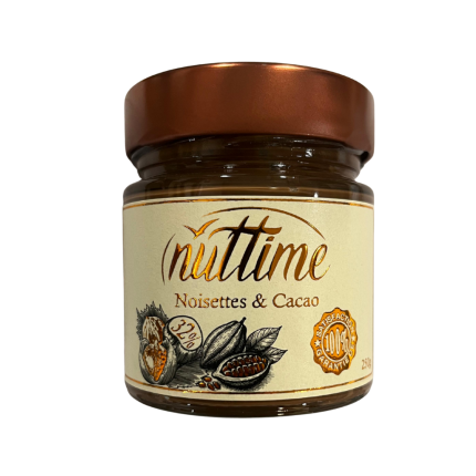 Nuttime Pâte à Tartiner Noisette Cacao 250 g